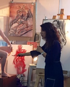 Life drawing gig at The Art Shop Mona Vale